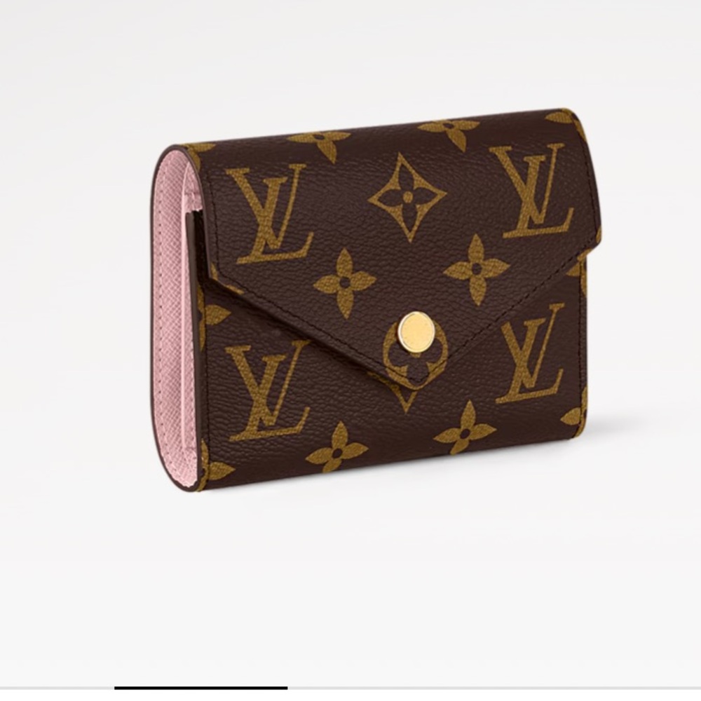 Louis Vuitton Monogram Victorine Wallet in Brown and Pink